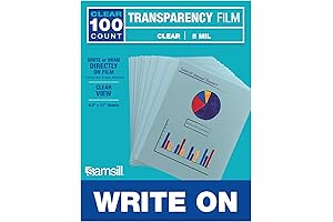 Samsill Clear Write On Transparency Sheets