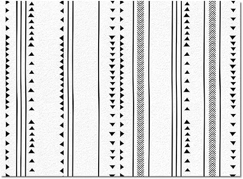 Miniatura 2 de Alfombra de área de arte abstracto geométrico con diseño geométrico de flechas triangulares, alfombra bohemia suave y lavable, alfombra de tapicería