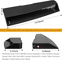 Vista 5 de ASPL Barra de luces para visera de 2 a 15 LED, 29 patrones de destello, interior superior de parabrisas, montaje dividido, luz estroboscópica