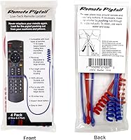 Vista 8 de Perfect Curve Paquete de 4 Correas de Silicona con Cable Remoto - Cordón Ajustable para Control Remoto de TV para Ajuste Cómodo, Nunca Pierdas tu