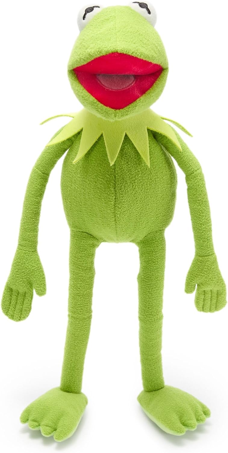 Disney Store Official Kermit The Frog Plush - 18 Inch The Muppets Show Collectible Stuffed Animal with Embroidered Features & Detailed Plush Sculpting - Disney Toys for Muppets Fans