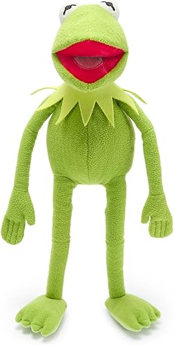 Disney Store Kermit - Juguete suave mediano para niños, personaje de peluche con textura mullida y detalles bordados, peluche de Disney, adecuado