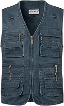Gilet da Pesca Uomo Gilet da Viaggio Sport Multitasca Giubbino da Lavoro Smanicato Reporter Caccia Gilet da Fotografi Giacche Safari
