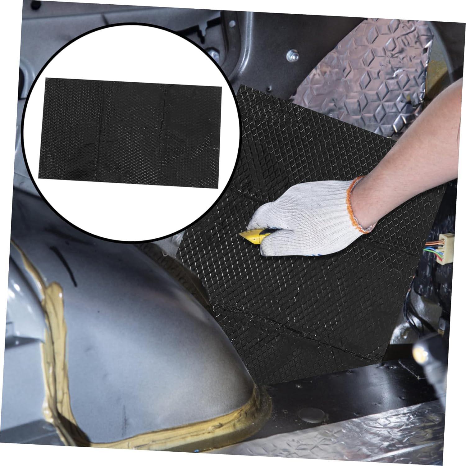 Car Soundproof Pad Car Insulation Pad Sound Deadening Film Auto Soundproofing Mats