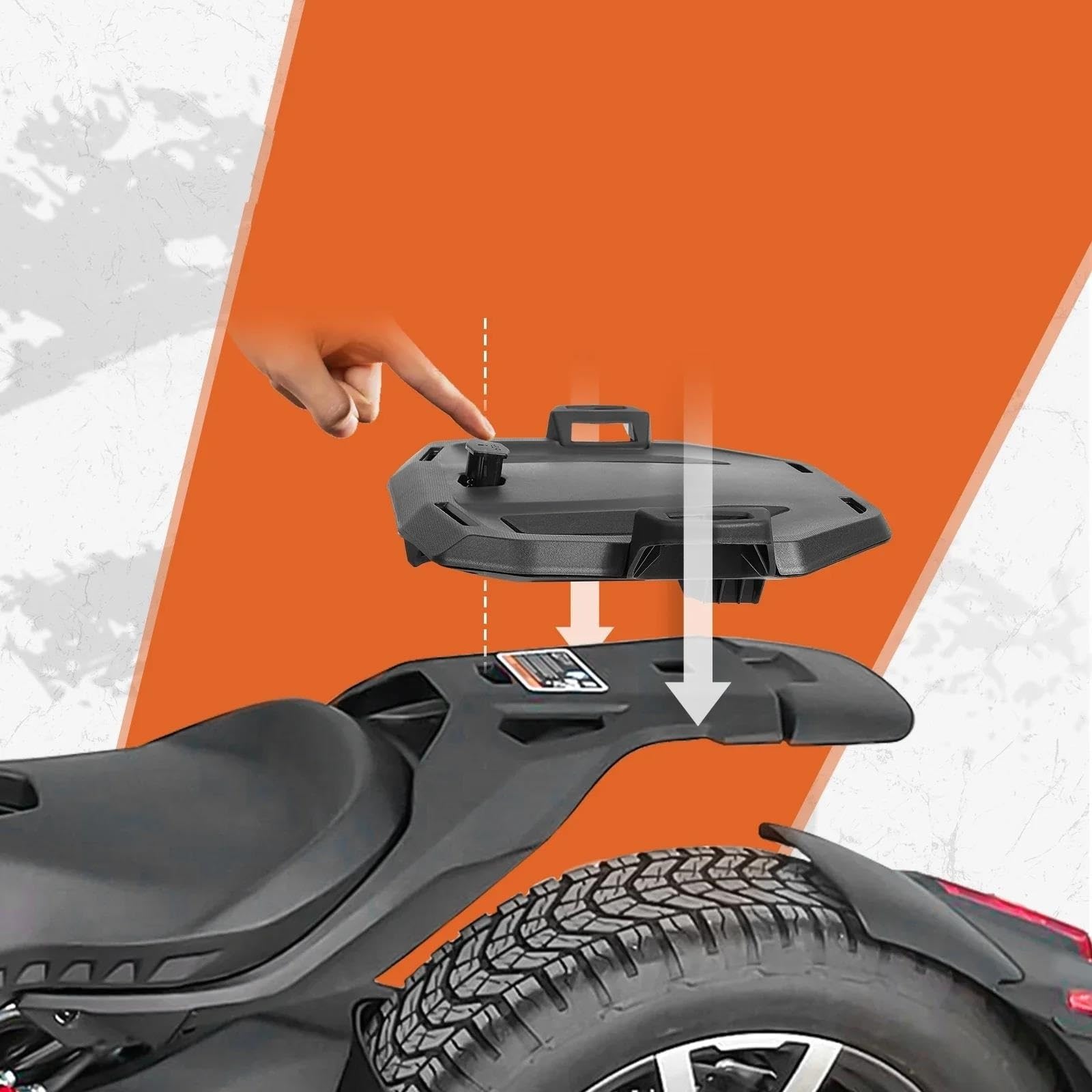 Motorrad Gepäckträger 16 "ABS Hinten Unterstützung Rack 219400965 Für Ryker 600 900 Für Sport Für Ryker Für Rally Für Edition 3-Rad Motorrad Auf-Straße Motorradgepäckträger