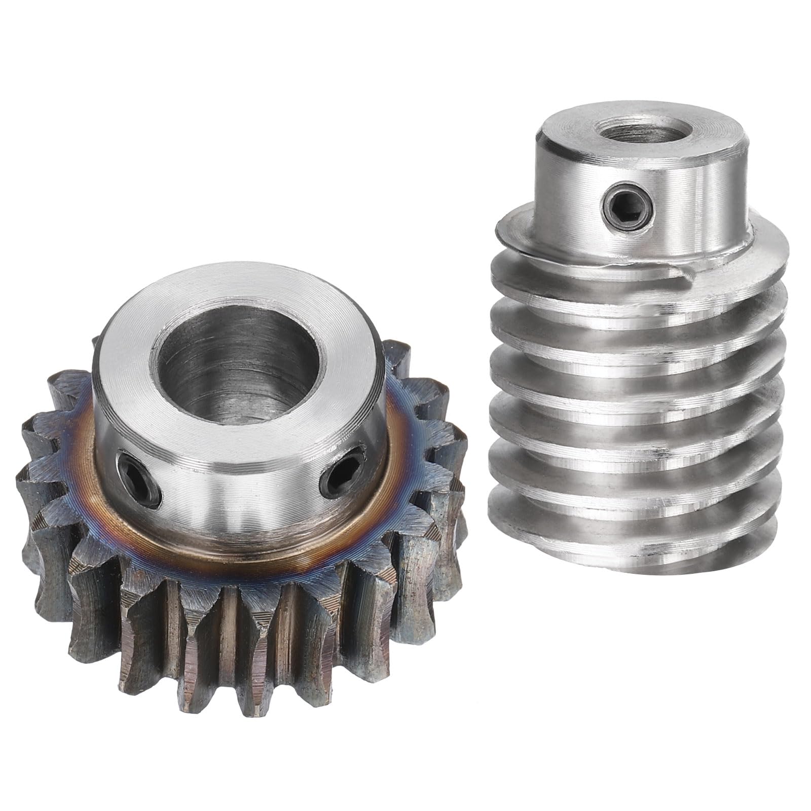 QUARKZMAN #45 Engrenage À Vis Sans Fin En Acier 20T Module 1.5 Taux De Réduction 20:1, Rotation Droite Boîte (Engrenage-Alésage 12mm Diamètre Extérieur 33mm, Tige Alésage 8mm)