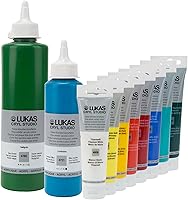 Vista 2 de LUKAS CRYL Studio Artists Paint Pintura de alta concentración de pigmentos, botella de 8.5 fl oz, ártico