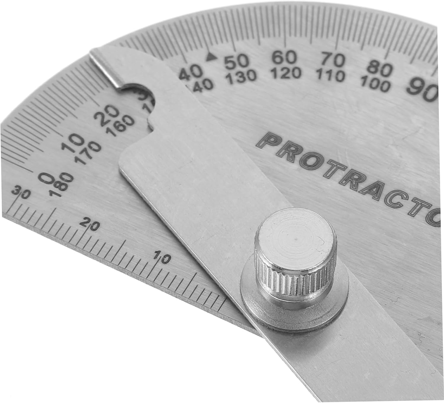 Stainless Steel Swing Arm Protractor Tool for Woodworking Accurate Angle Measurement Tool for Carpenters Compact Design for Easy Handling Construction Projects