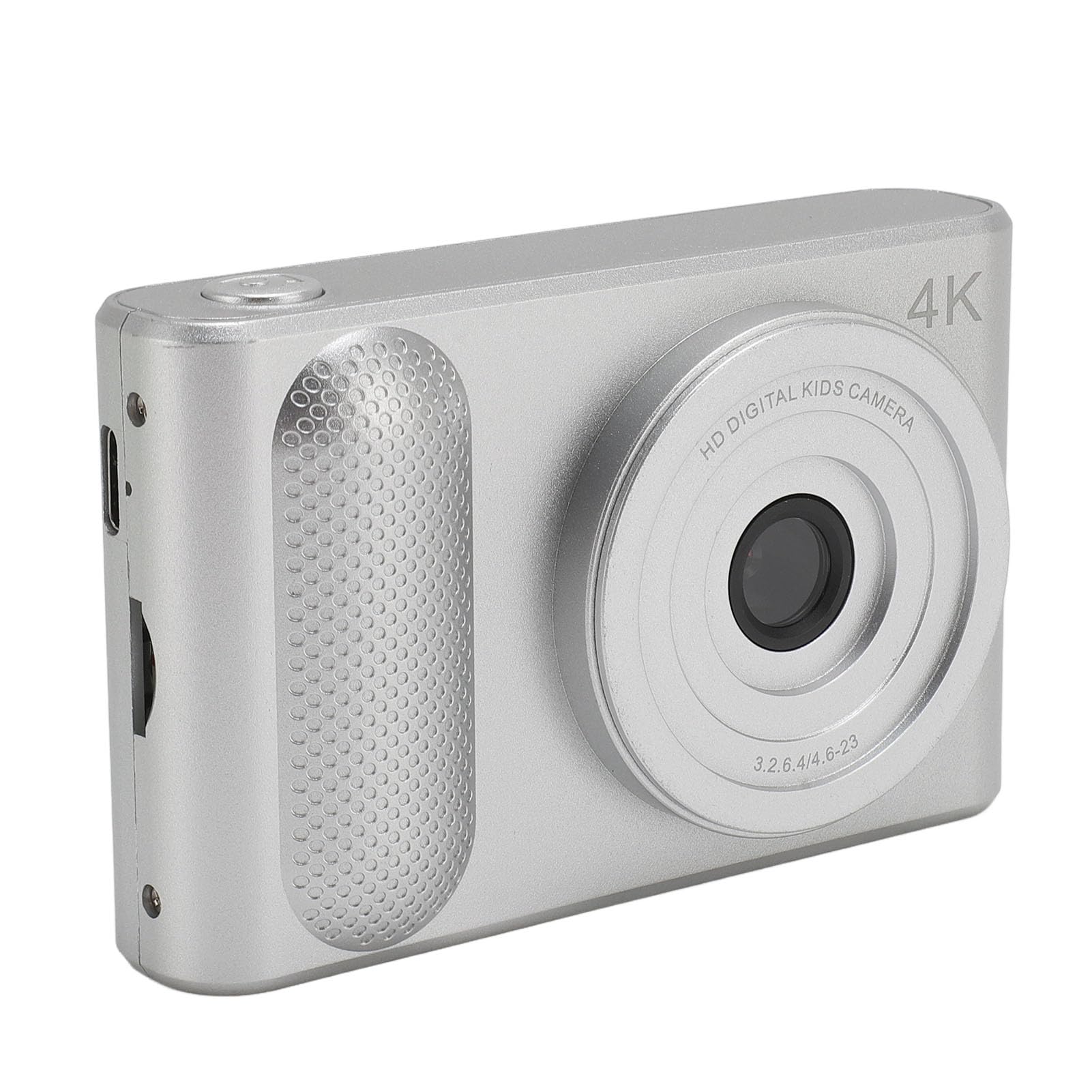 Fotocamera Digitale, Fotocamera Compatta Stabilizzazione Elettronica 'immagine Schermo TFT da 2,4 Pollici Messa a Fuoco Automatica HD da 48 MP per Vlog (Color argento)