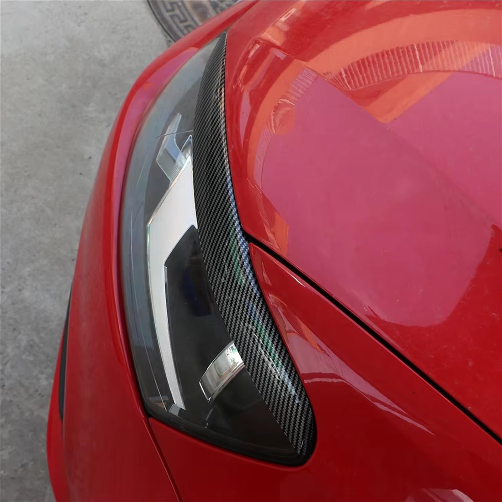 Reflektor do VW do Polo MK5 MK 5 2010-2017 czołowa lampa czołowa naklejka wykończenia reflektory osłona reflektorów samochodowych powieki