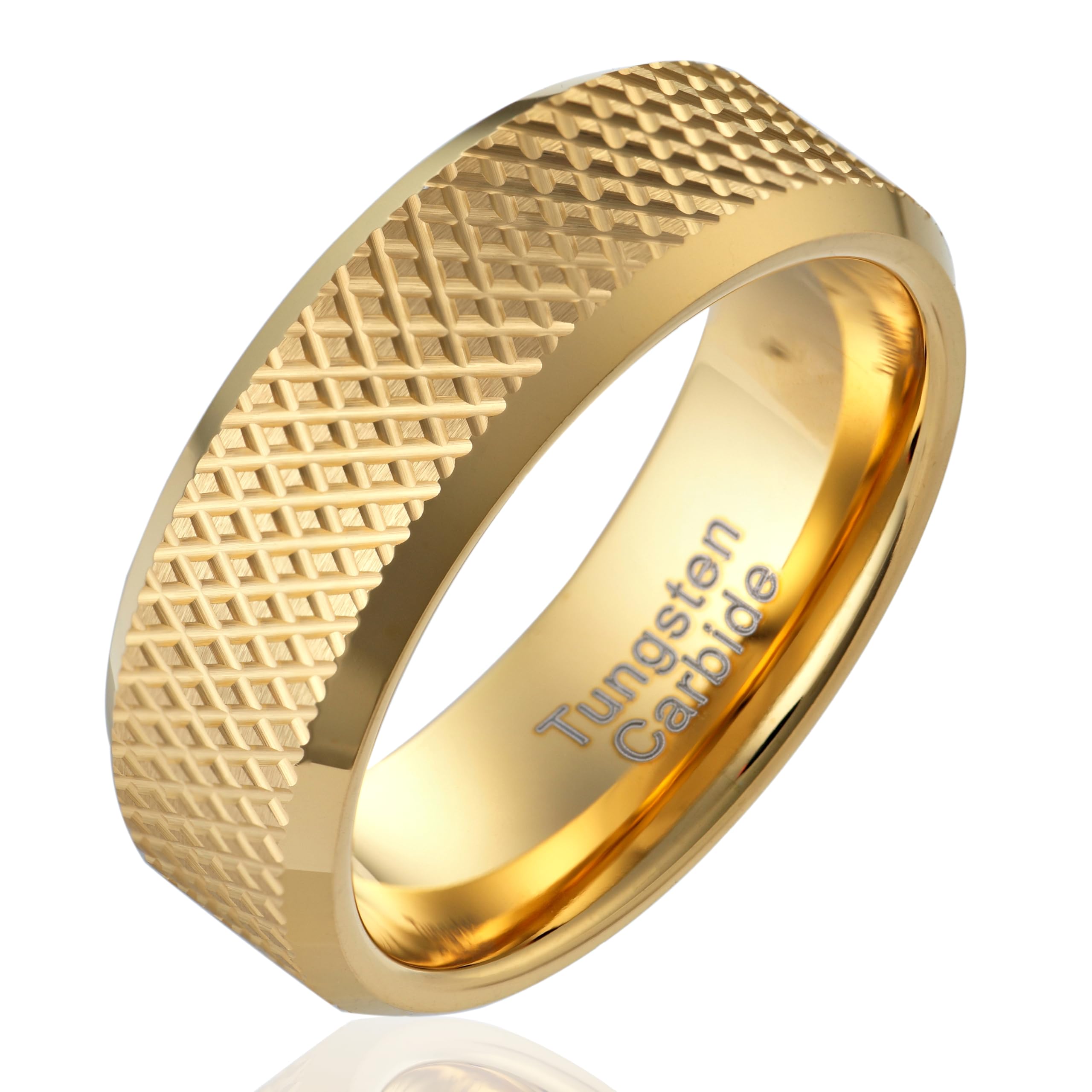 100S Knurl Tungsten Ring
