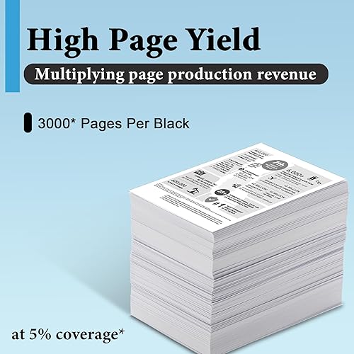 Miniatura 3 de Paquete de 1 cartucho de tinta negra LC406 Cartuchos de tinta compatibles con Eout LC406 de repuesto para impresora Brother MFC-J4335DW MFC-J4335DW