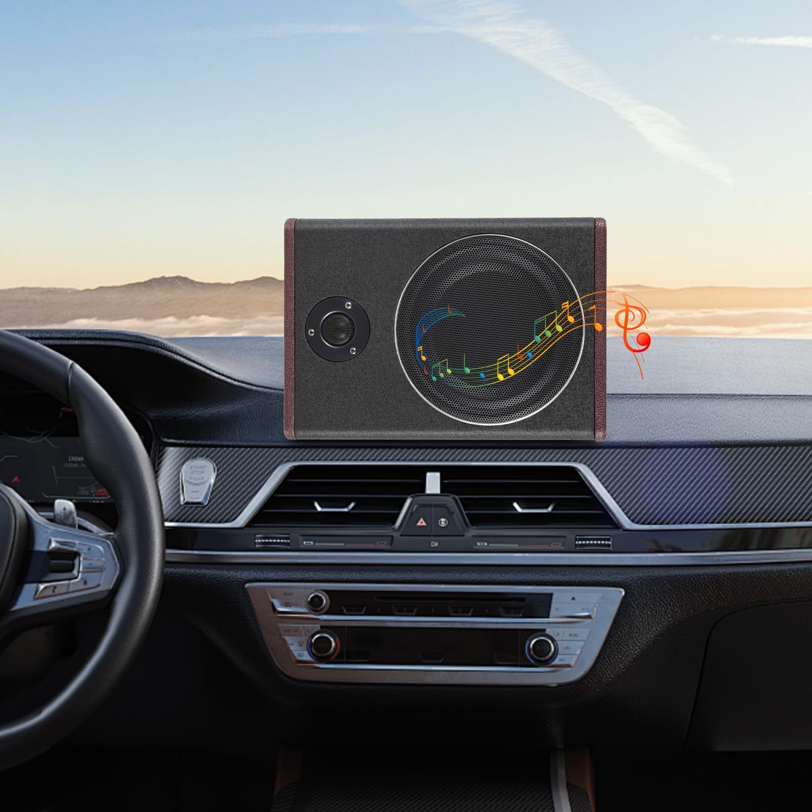 Subwoofer de 8 pulgadas, 600 W, 12 V, caja activa para coche y SUV
