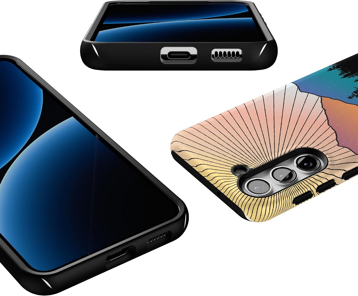 Casely Galaxy S23 Plus Case | Golden Hour | Mountain Sunset | Essential Slim Dual-Layer Protective Design