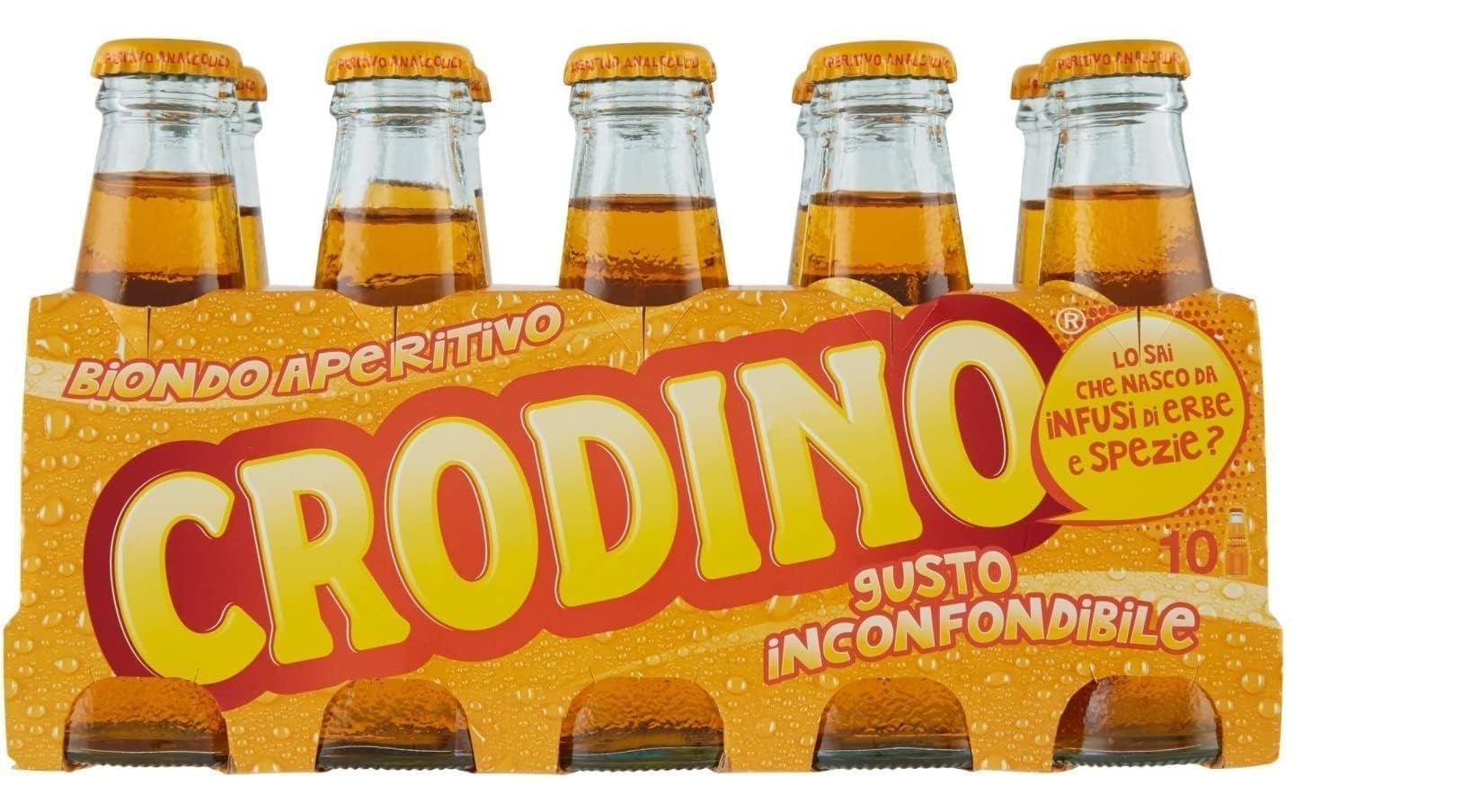 San pellegrino Crodino Lot de 40 apéritif sans alcool amer d'Italie + polpa italien gourmet 400 g