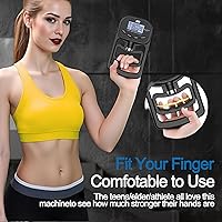 Vista 6 de Hand Grip Strength Tester Trainer, 396lbs/180kg Hand Grip Dynamometer with LCD Display, Ideal for Sports, School, and Home Use(Battery Version)