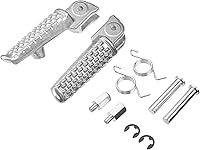 Vista 29 de Front Foot Pegs Footrests Pedals for Honda CBR 600RR 2003-2023, CBR 1000RR 2004-2023, CB1000R 2008-2023 (Front-White)