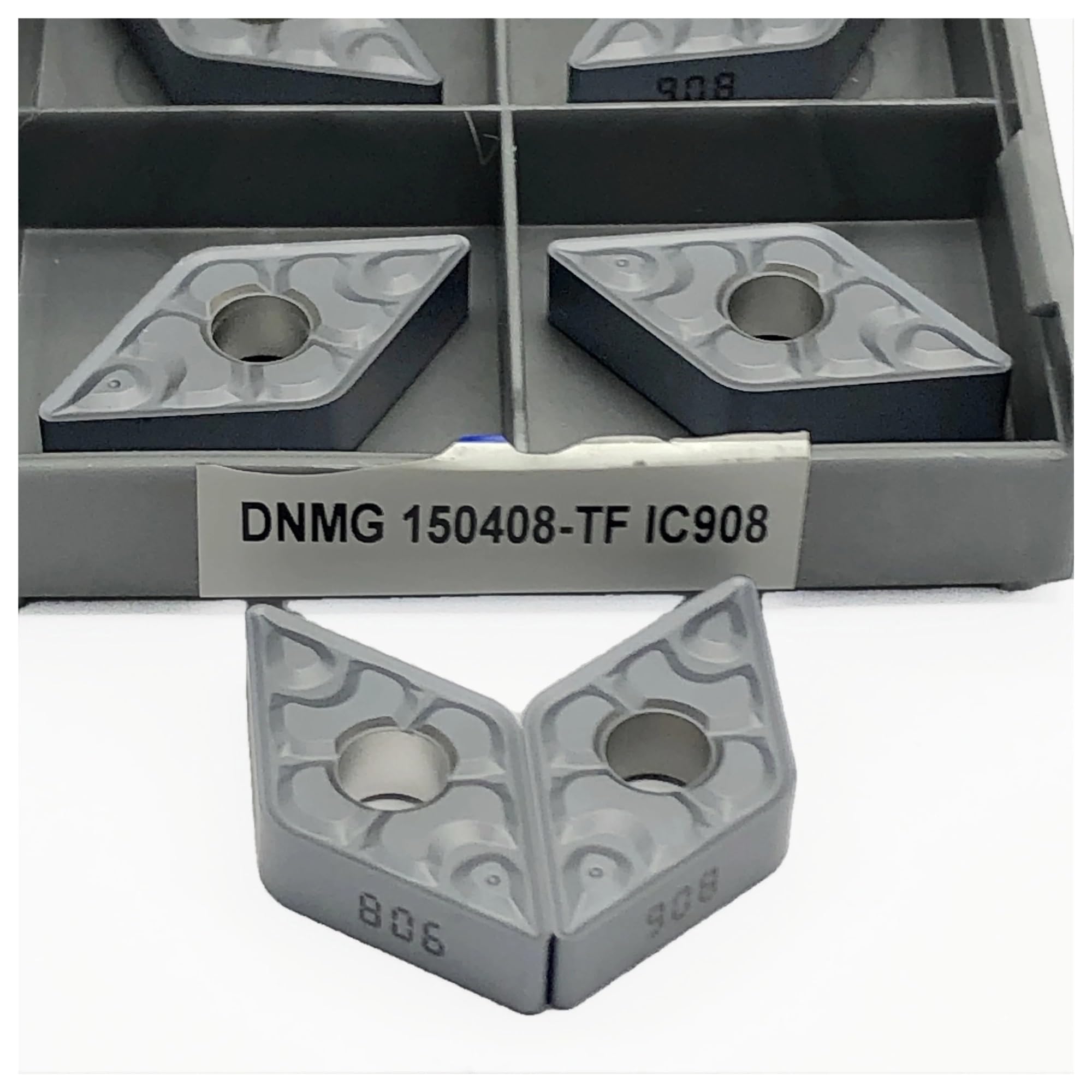 Nuance IC908 DNMG 150408-TF plaquette carbure à haute résistance thermique