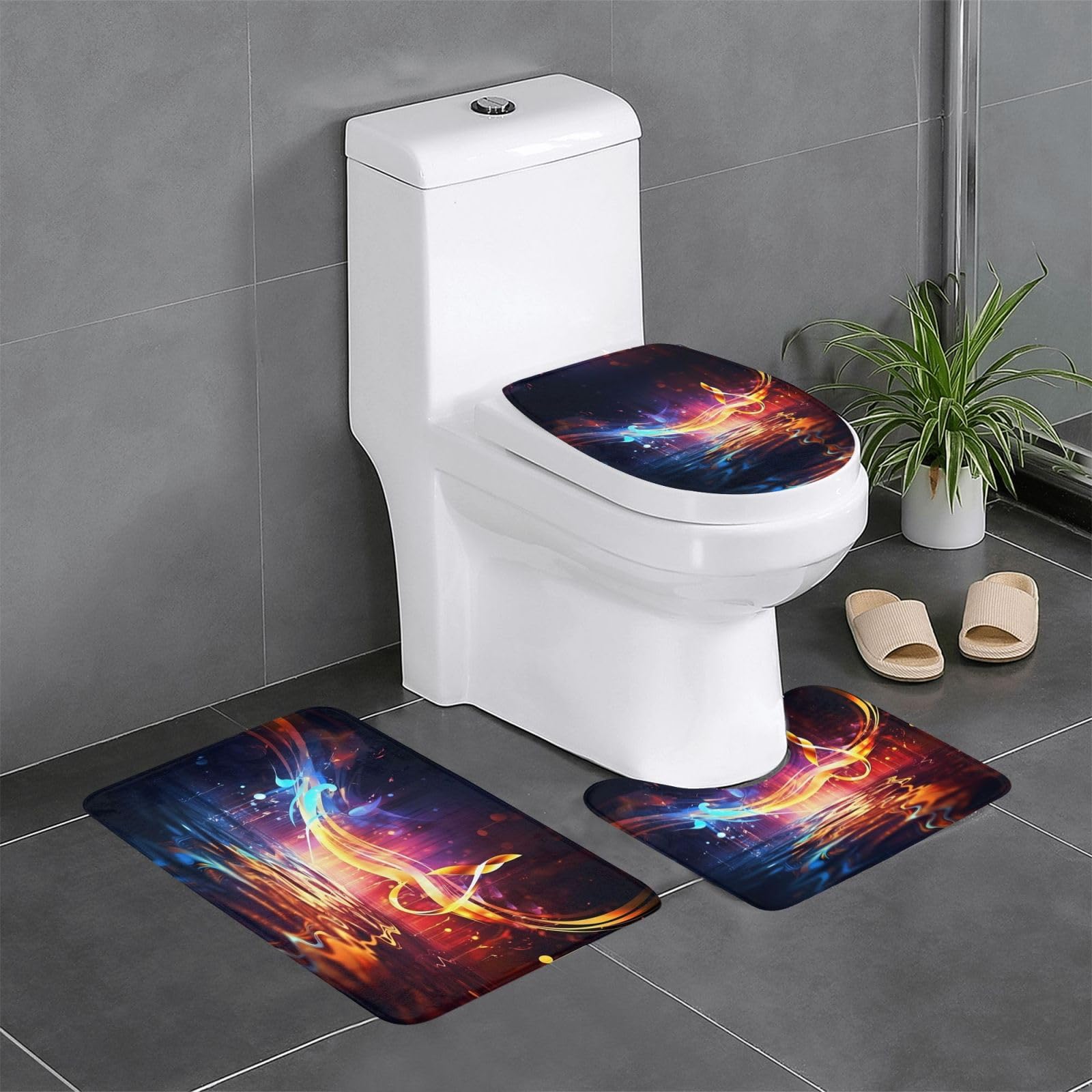 Tapis de salle de bain 61 x 40,6 cm antidérapant contre les glissades