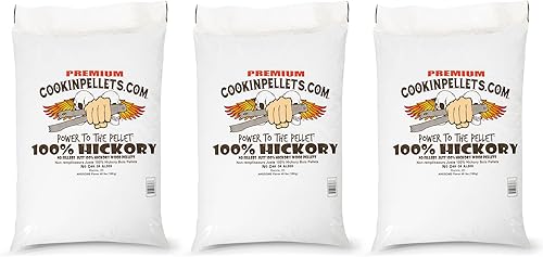 Miniatura 12 de CookinPellets Gránulos Premium de Madera Dura para Ahumador - Bolsa de 40 Libras, Sabor Hickory