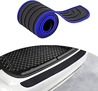 Vista 7 de Ziciner Protector de parachoques trasero de automóvil, protectores de goma antiarañazos anti-colisión para la entrada de la puerta del maletero