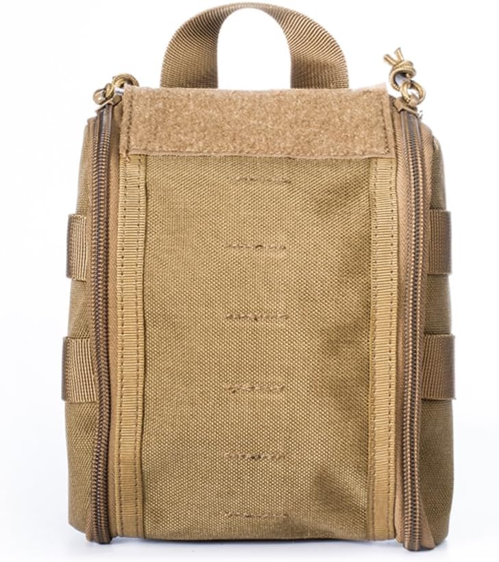 Tactical MOLLE EMT Medical First Aid Utility Pouch Outdoor Sports Airsoft Hunting Camping Hiking Survival Gear (Coyote brown)