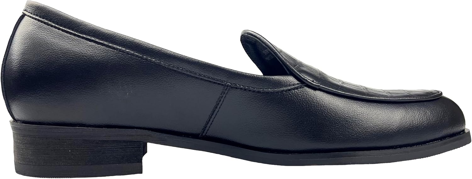 Justar Men's Leather Comfort Loafers Slip-On Tuxedo Dress Shoes for Business Casual Office