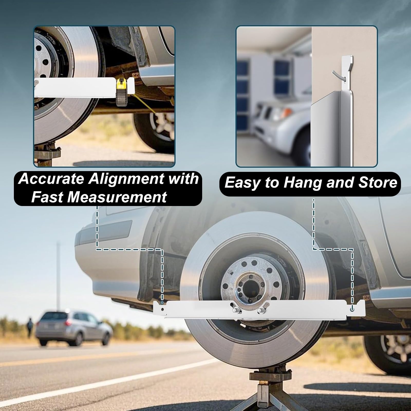 Automotive Alignment Plates Toe Alignment Tool - Stainless Steel Wheel ...