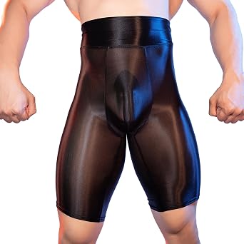 Mens Sheer Shapewear Tummy Control Shorts Compression Underwear High Waist Boxer Shorts