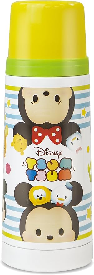 Amazon Co Jp ハック ディズニー ツムツム コップ付きステンレスボトル 保温保冷 イエロー ホーム キッチン