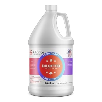 Alliance Chemical 50% Diluted Acetic Acid Food Grade - 1 Gallon Industrial pH Adjuster