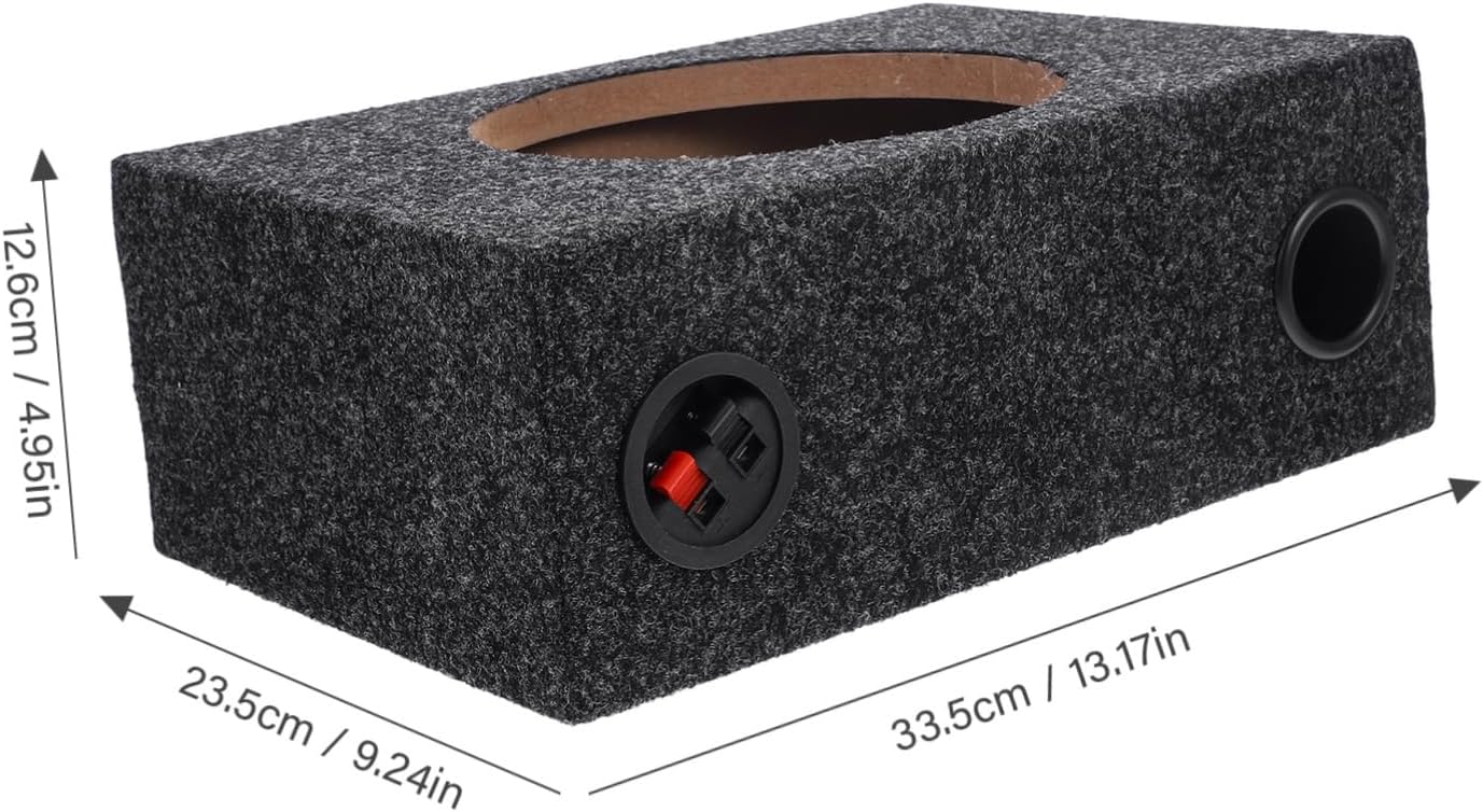 BESTOYARD Subwoofer Sealed Enclosure for Car Audio DIY Accessory for Enhanced Sound Quality Carpeted Box for Powerful Bass Compatible with Various Car Models Easy Installation