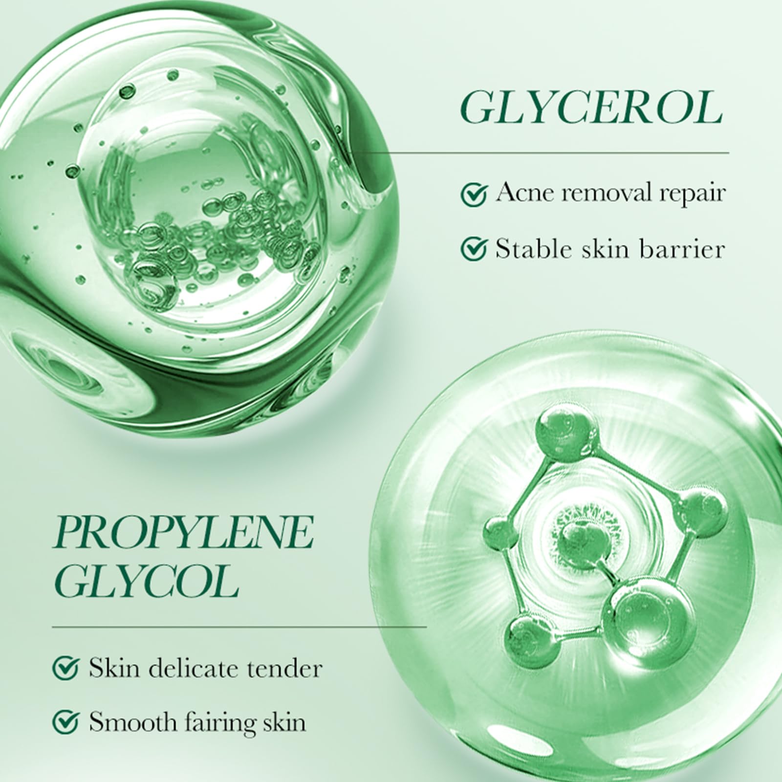 Natural Face Serum + Face Cream, With Salicylic Acid, Acne Repair, Facial Cream, Anti-Aging Moisturiser - Image 2