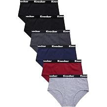 Knocker Mens Cotton Brief with Comfortable Waistband, Pack of 6