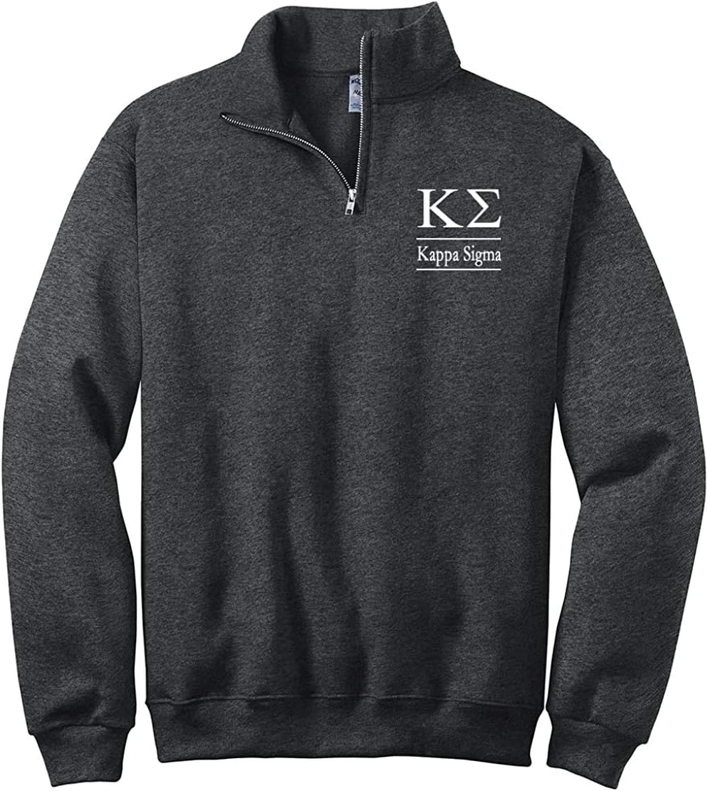 Kappa Sigma Quarter Zip Pullover Sweatshirt (M)