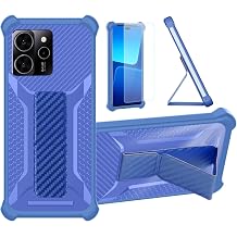 bojioderf Case Compatible for Benco S1 Phone Case Cover [with Tempered Glass Screen Protector] Hybrid Case [Folding Support Magnetic] [Frosted Anti-Fingerprint] Blue