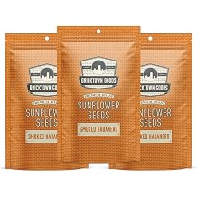 Bricktown Goods Smoked Habanero Flavored Sunflower Seeds - 3 Pack - Boldly Seasoned and Roasted In-Shell Sunflower Seeds - 24 oz Total