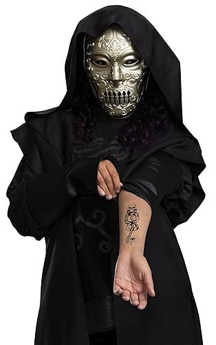 Miniatura 3 de Disguise Harry Potter Death Eater Tatto, accesorio oficial de disfraz del mundo mágico, tatuaje temporal activado por agua