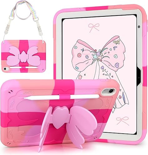 VOFUOE Funda para iPad de 10 generación para niños y niñas 2022 de 10.9 pulgadas para iPad A16 de 11 generación 2025 de 11 pulgadas con protector de