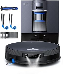 ECOVACS X12 OMNICYCLONE Care kit Saugroboter mit Wischfunktion, Blast & 22.000 Pa, FocusJet zur Fleckenvorlösung, PowerBoost, OZMO Roller 3.0, ausfahrbare Mopprolle, PureCyclone 2.0 Auto-Entleerung