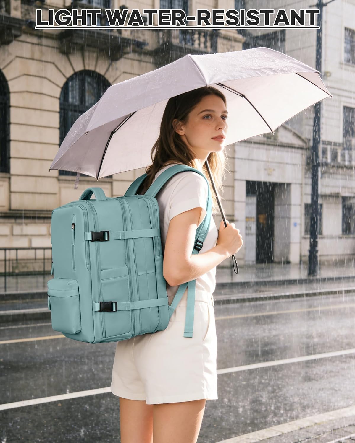 Mochila de viagem com vedação a vácuo com bomba de ar, A13 - azul, XL Plus, Expansível Mochila de viagem com vedação a vácuo com bomba de ar, A13 - azul, XL Plus, Expansível