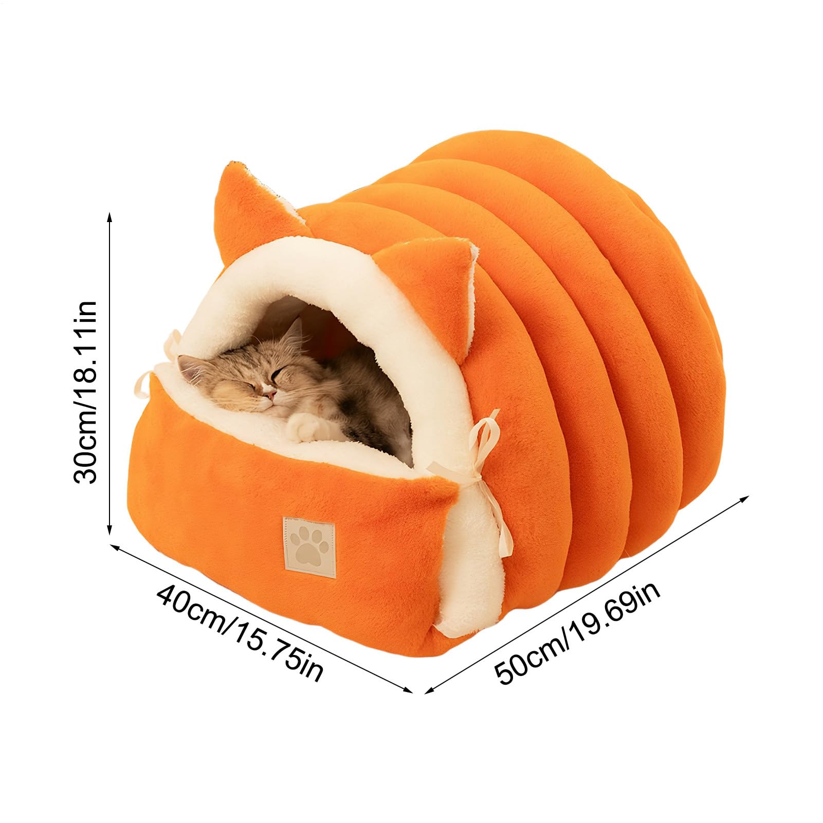 Per Gatti Peluche Lavabile Con Cuscino Rimovibile