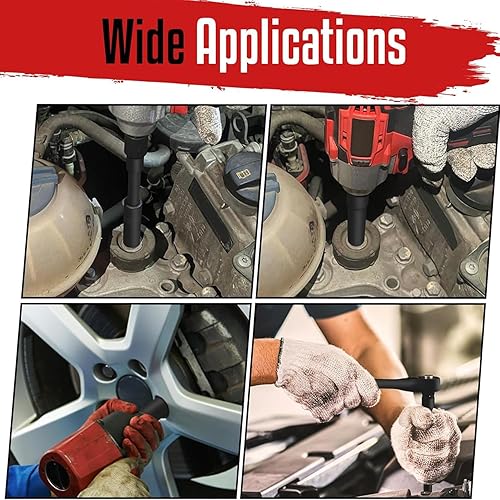 Miniatura 7 de WETT Juego de llaves de vaso de impacto profundo de 38 pulgadas, juego de llaves de vaso métricas de 16 piezas, 6 puntos, acero Cr-V, llaves de vaso