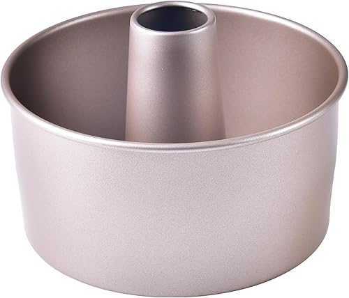 Bundt Sartenes, molde antiadherente de 10 pulgadas con forma de vórtice para horno y olla instantánea (oro champán)