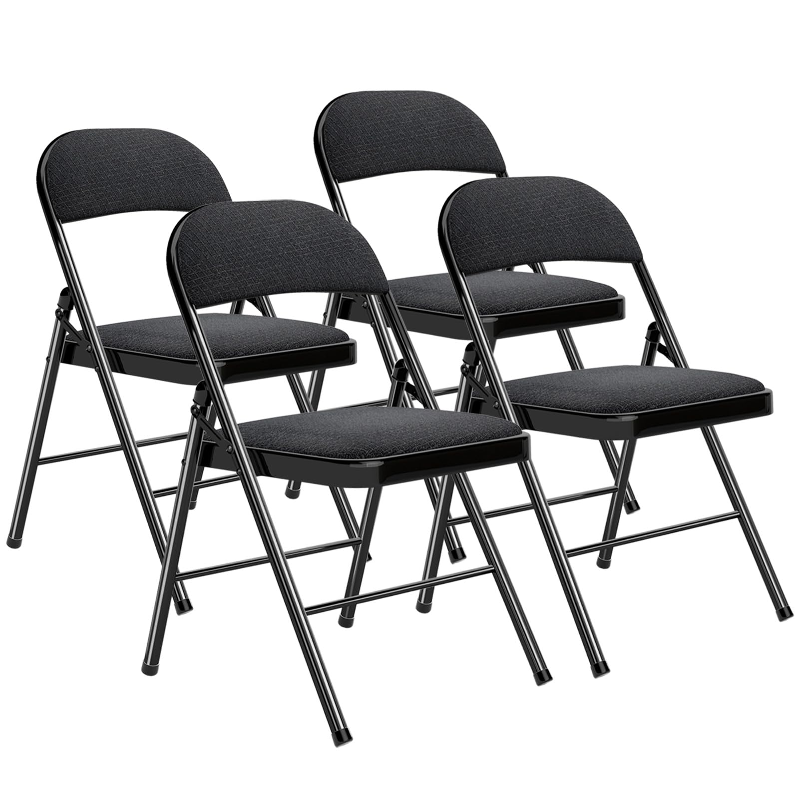 Sedie da giardino pieghevoli, in metallo, Set di 4 pezzi, per sala da pranzo, cucina, campeggio, balcone, terrazze, sedia pieghevole per Casa e Ufficio, sedie da giardino, sedie da esterno pieghevoli