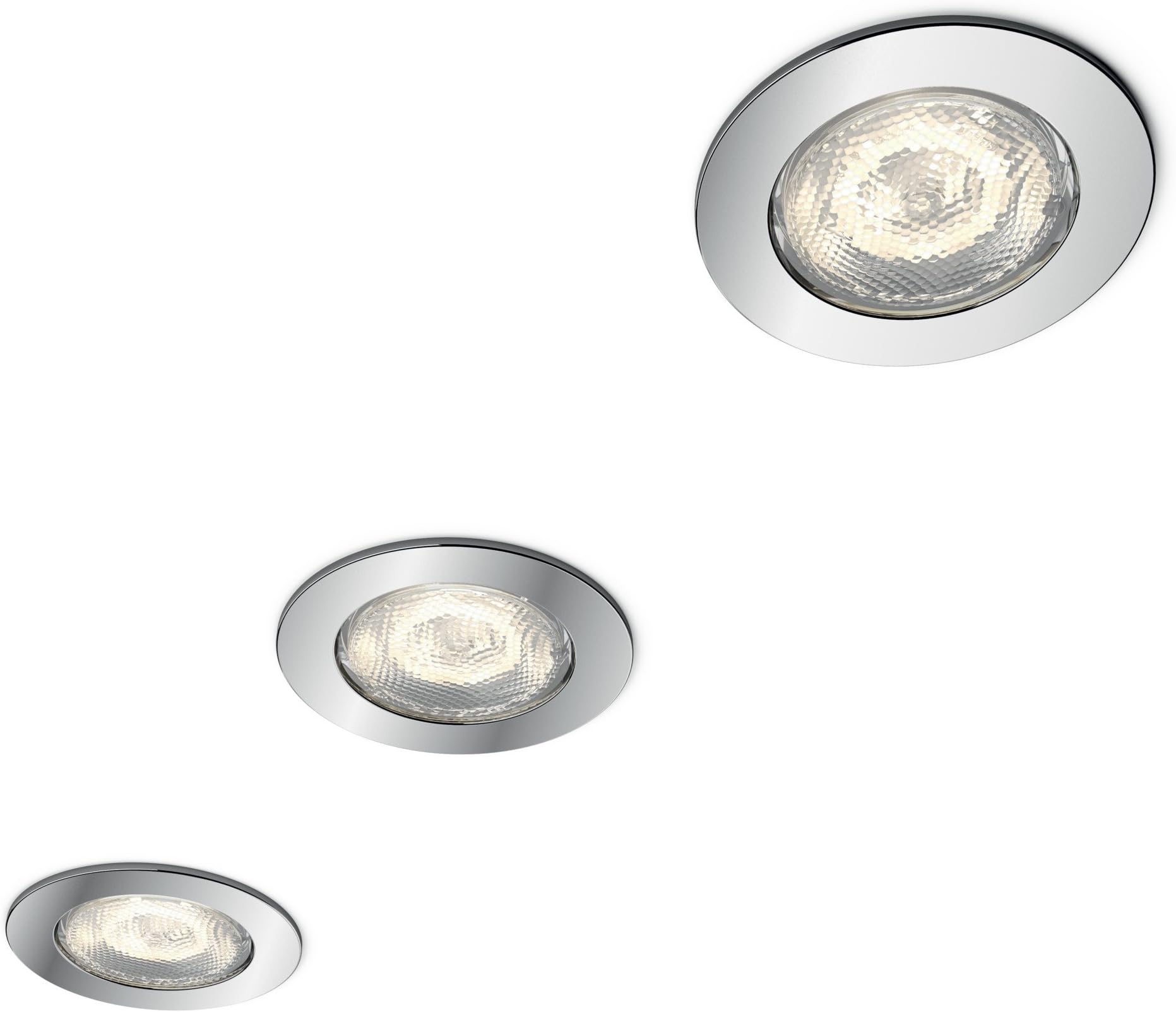 Philips myBathroom dreaminess Spot LED encastrable carré (Comprend 1 x 4,5 W LED, de Salle de Bain Sans danger