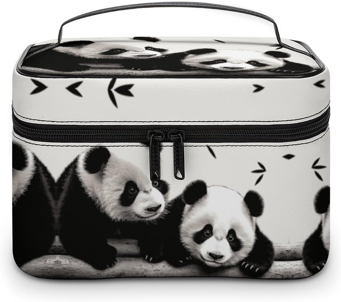 Travel Makeup Bag Portable Large Cosmetic Bag with Handle And Compartment