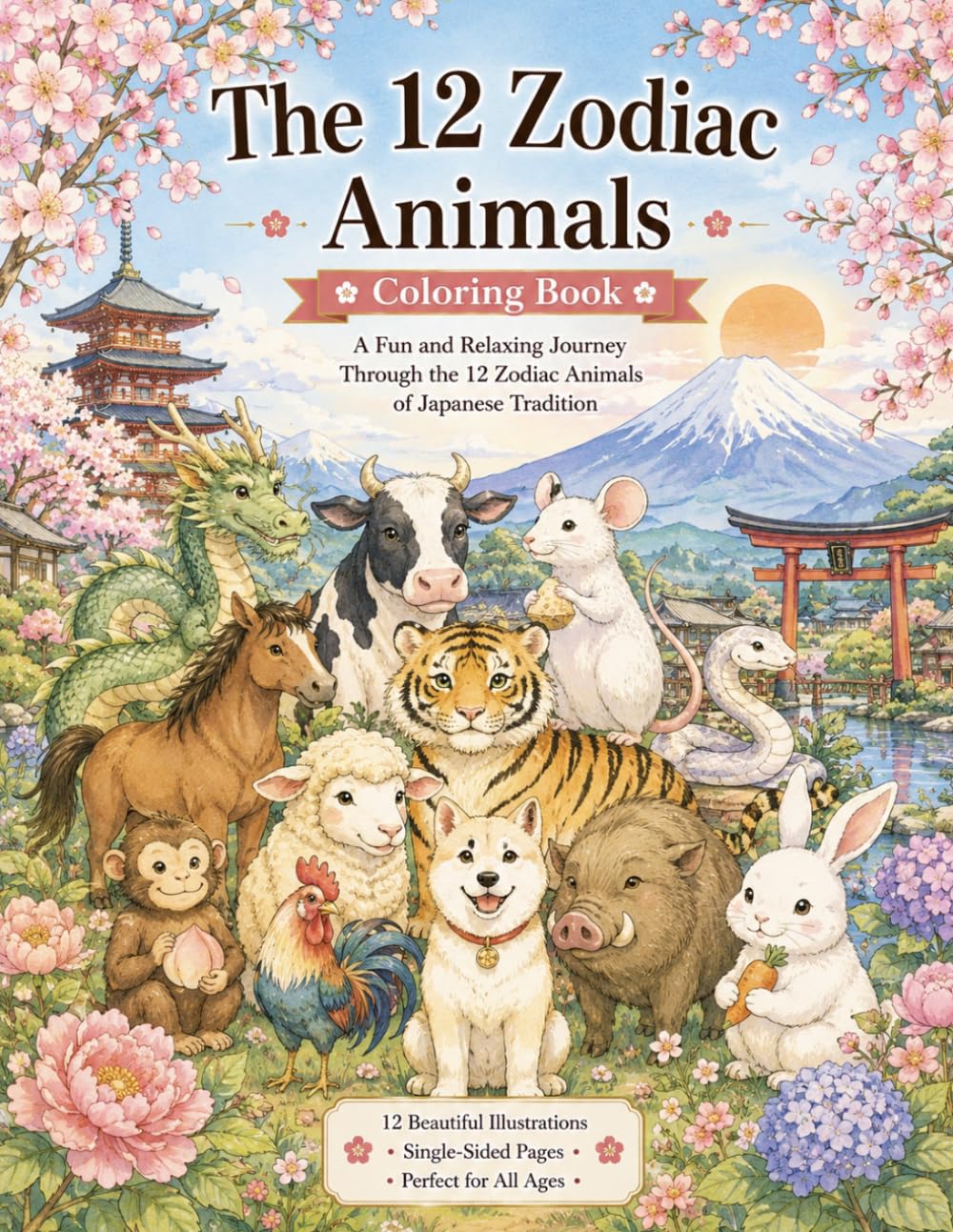 The 12 Zodiac Animals: Ukiyo-e Style & Traditional Japan