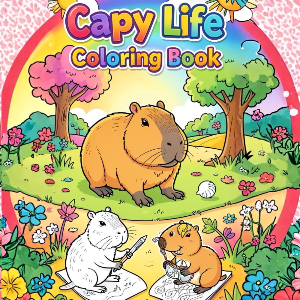 Capy Life Coloring Book