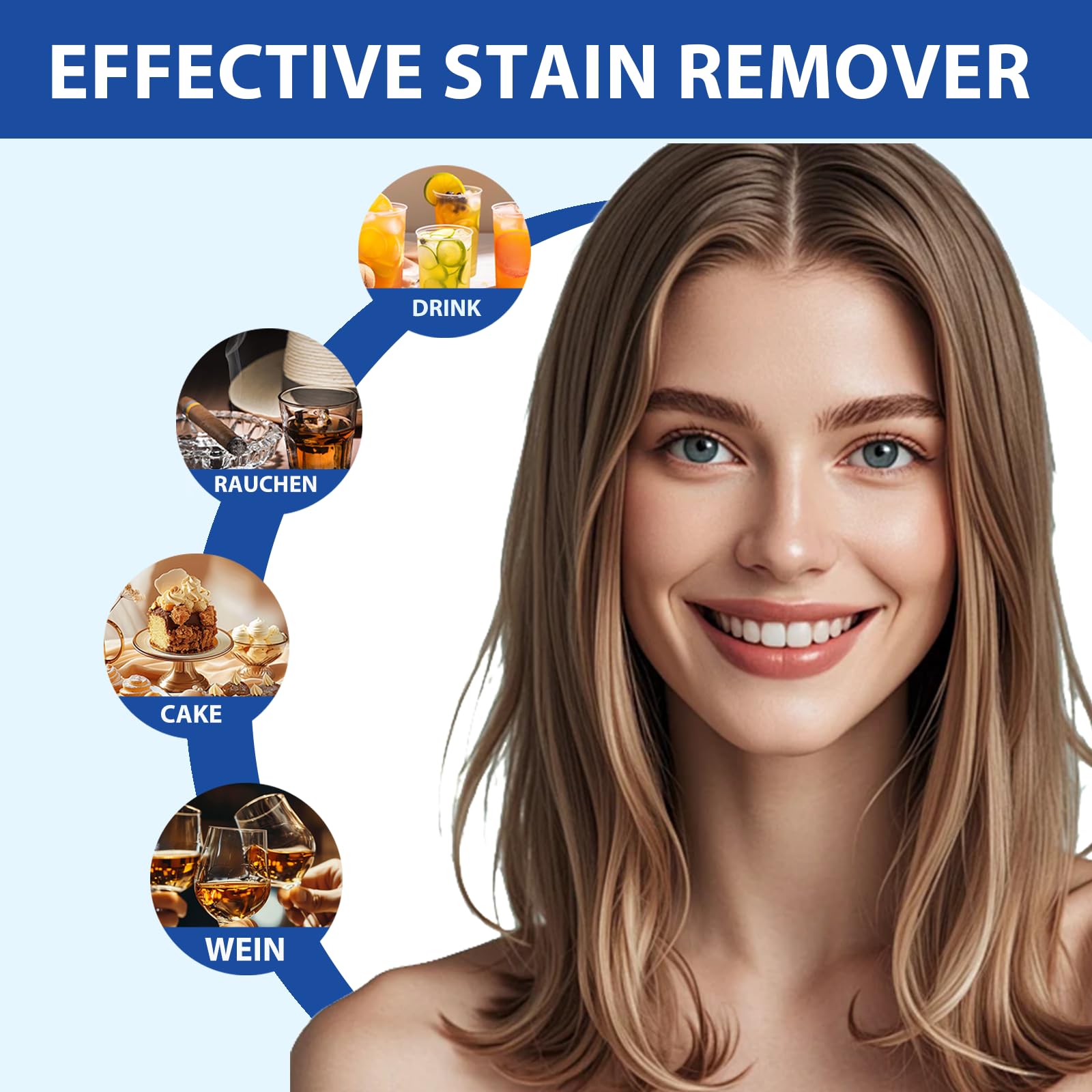 Kit Sbiancante Denti Professionale,10 pcs Gel sbiancante,Rapido sbiancamento dei denti a Casa,Efficace Ridurre Macchie Profonde per illuminare il sorriso,con applicazione semplice